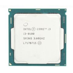 SR3N5 - Intel 8th Generation Core i3-8100 Quad Core 3.60GHz 6MB L3 Cache Socket 1151 CPU Processor (Tray part)