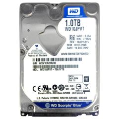 WD10JPVT - Western Digital Scorpio Blue 1TB SATA 3Gb/s 5400RPM 7-Pin Mobile 8MB Cache SFF 2.5 inch Low Profile (1.0 inch) Hard Disk Drive