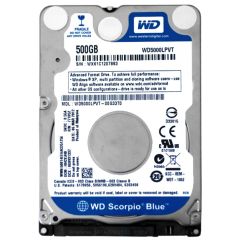 WD5000LPVT - Western Digital Scorpio Blue 500GB SATA 3Gb/s 5400RPM 7-Pin 8MB Cache SFF 2.5 inch Mobile Hard Disk Drive